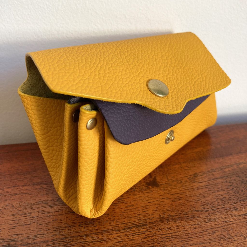 SIMONE & MOUSSA - Parure Sac à Main et Porte-Monnaie en Cuir