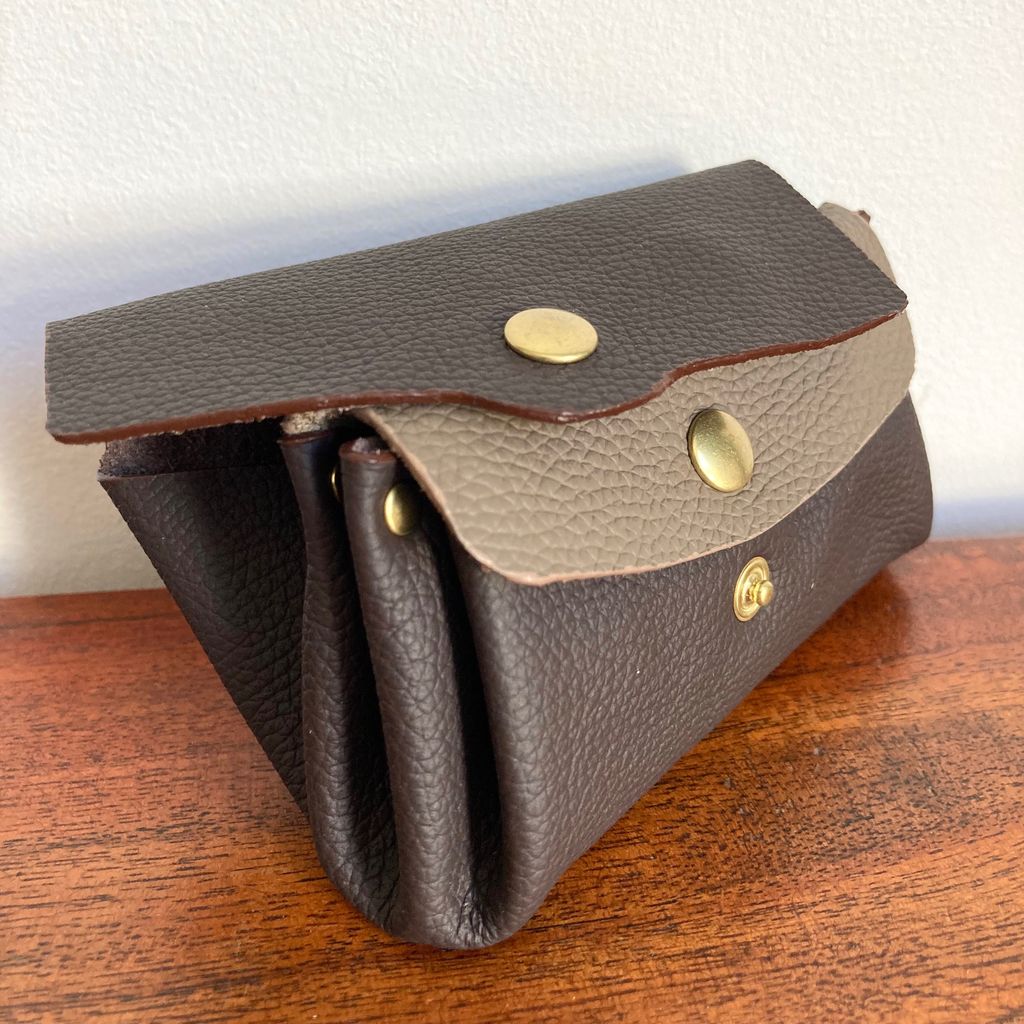 SIMONE & MOUSSA - Parure Sac à Main et Porte-Monnaie en Cuir