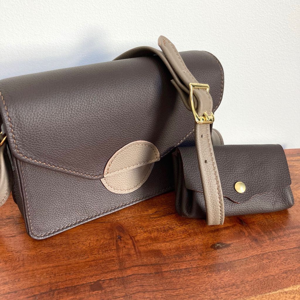 SIMONE & MOUSSA - Parure Sac à Main et Porte-Monnaie en Cuir