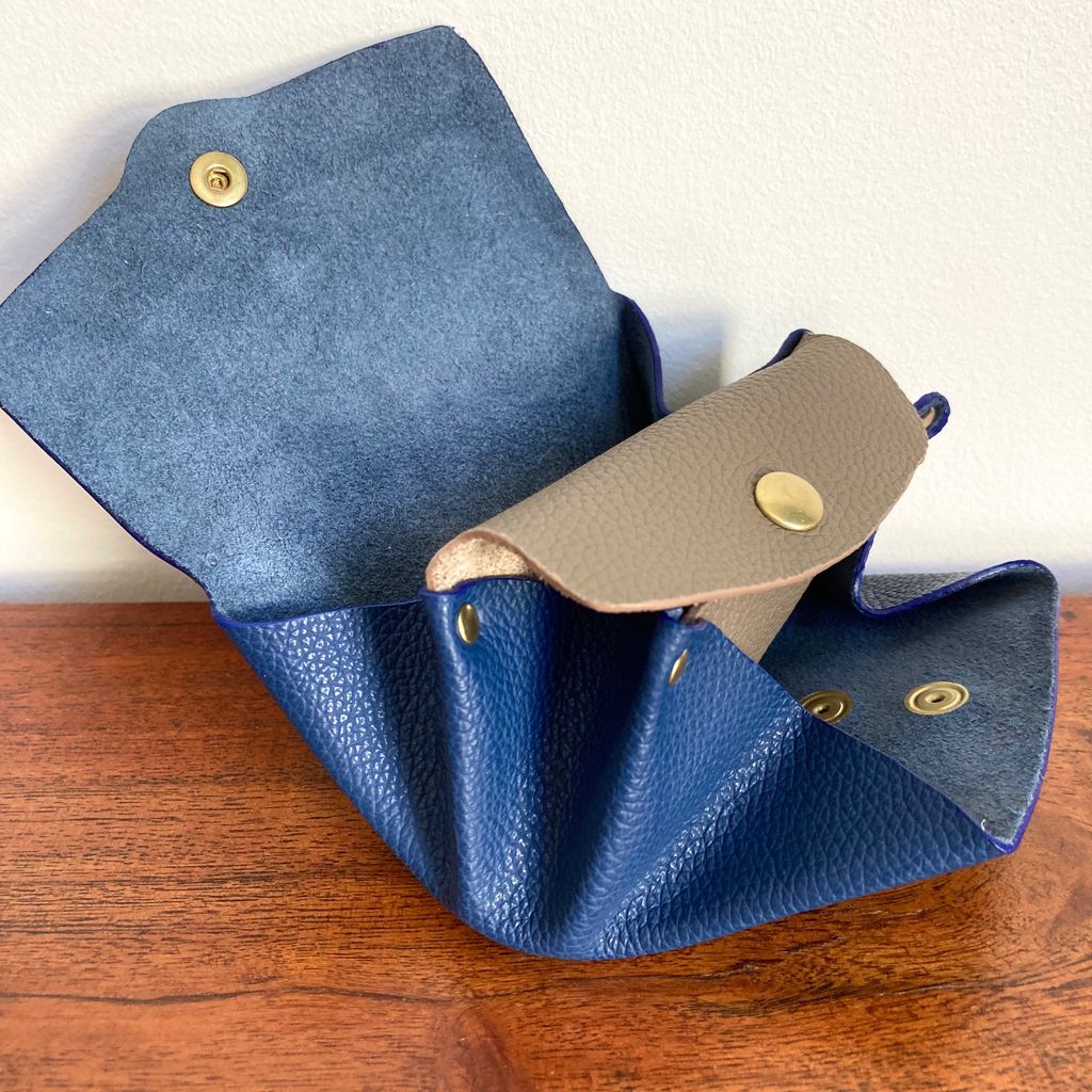 SIMONE & MOUSSA - Parure Sac à Main et Porte-Monnaie en Cuir